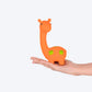 TLC Rubber Giraffe Chew Toy For Dog - Orange