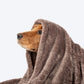 HUFT Furry Wrap Blanket For Dog & Cat - Dark Brown