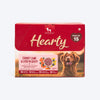 Hearty Chunky Lamb & Liver in Gravy dog wet food by Heads Up for Tails, 70g, suitable for dogs over 3 months.