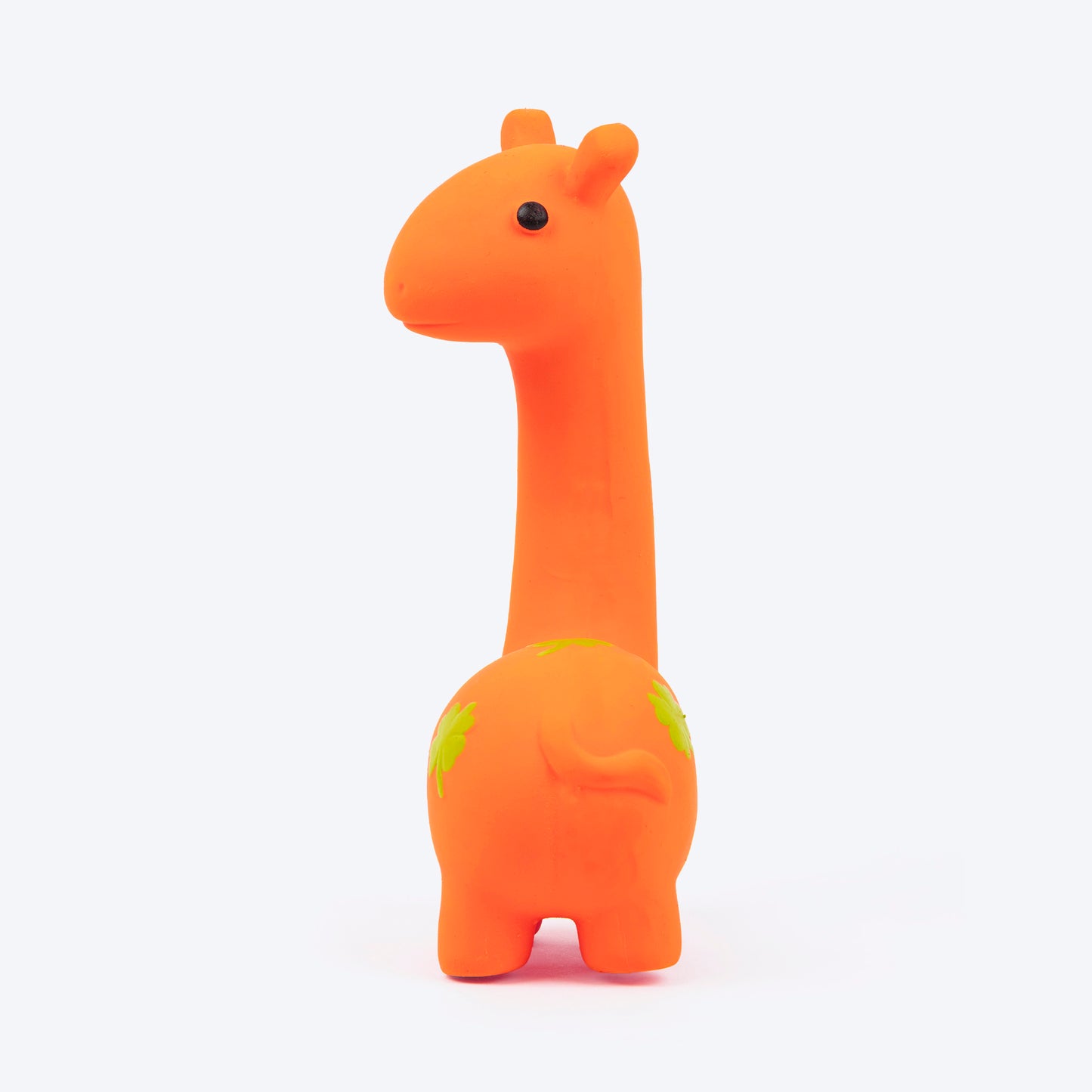 TLC Rubber Giraffe Chew Toy For Dog - Orange