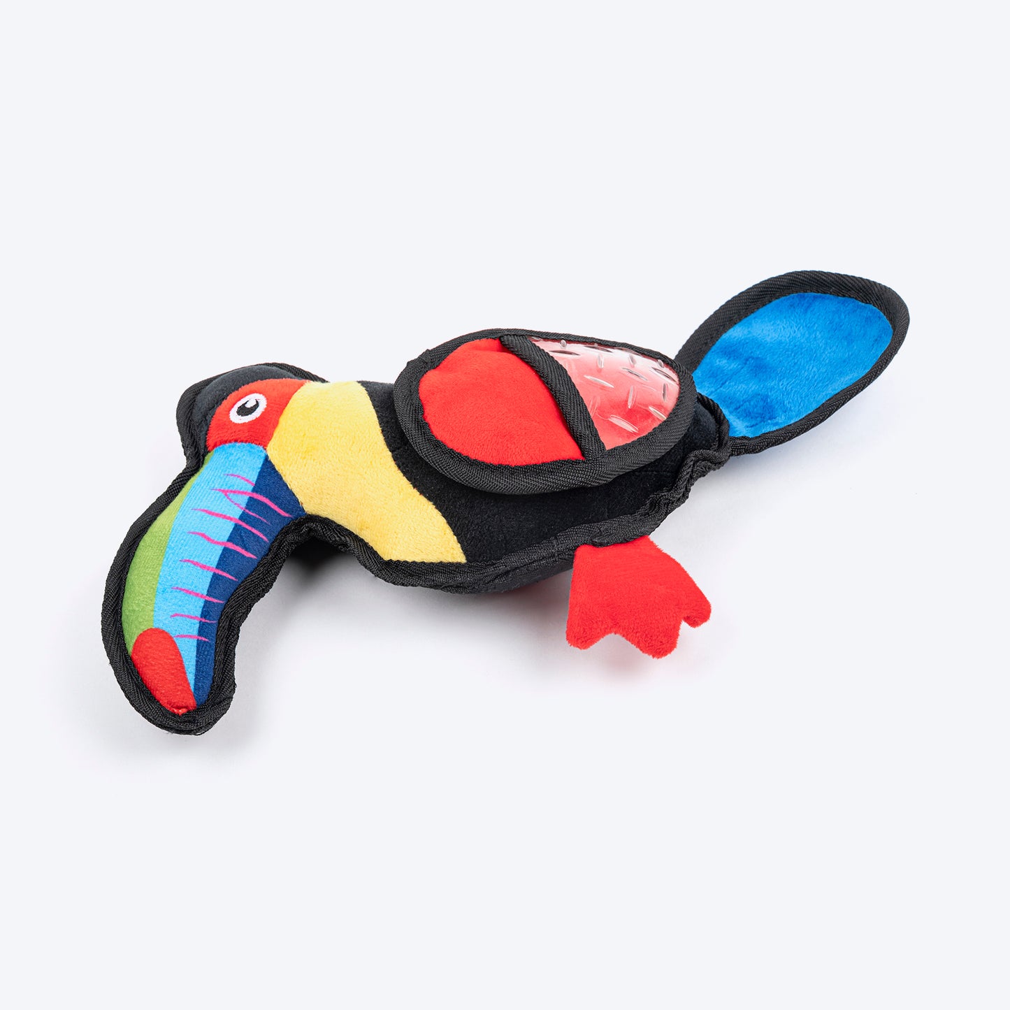 HUFT Polly The Parrot Plush Toy For Dog - Multicolor