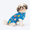 HUFT Doodle Days Printed T-Shirt For Small Dog - Blue - Heads Up For Tails