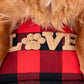 HUFT Love Plaid Mat For Dog - Red & Black - Heads Up For Tails