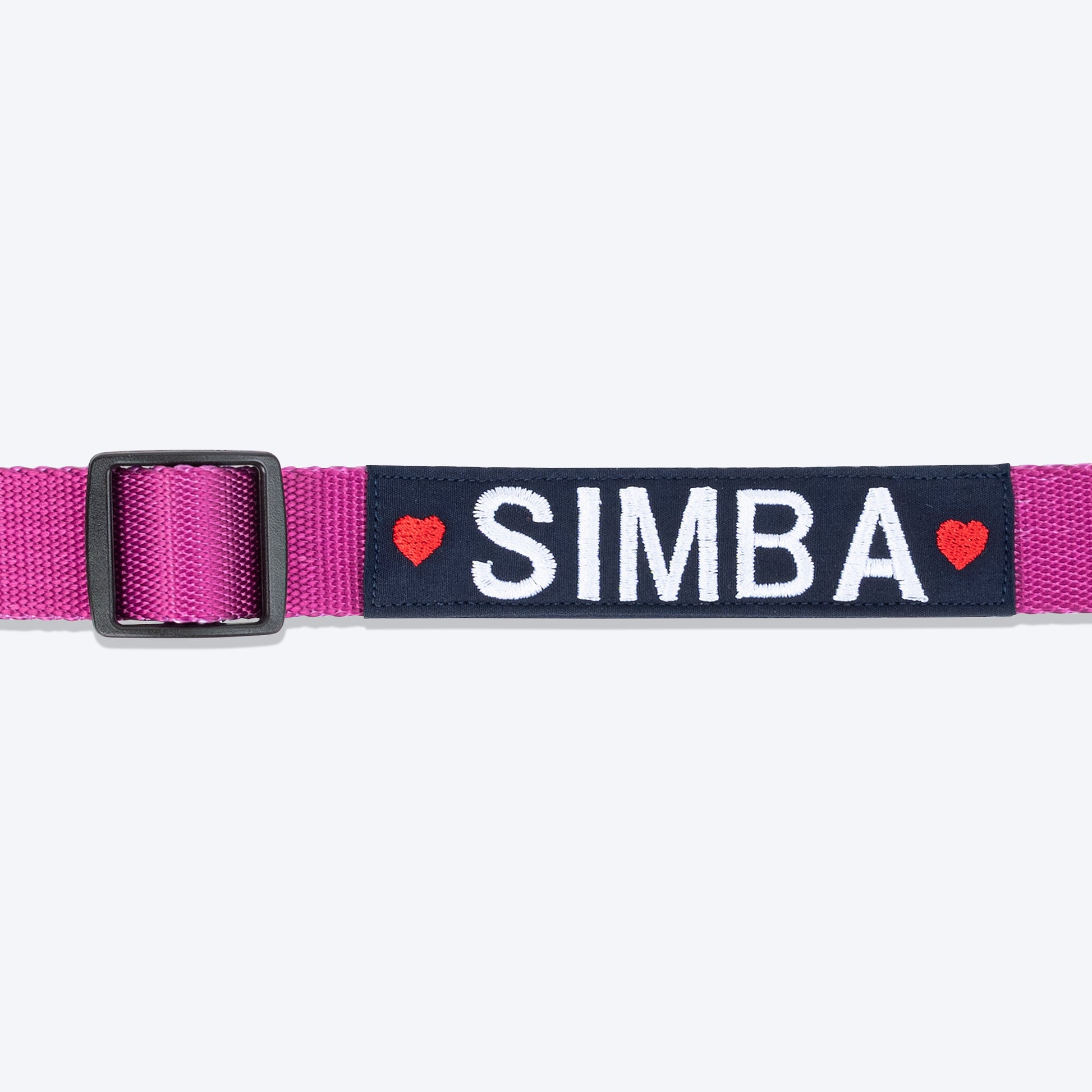 HUFT Personalised Classic Dog Collar - Purple_04