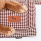 HUFT Cookie Houndstooth Mat For Dog - Brown - Heads Up For Tails