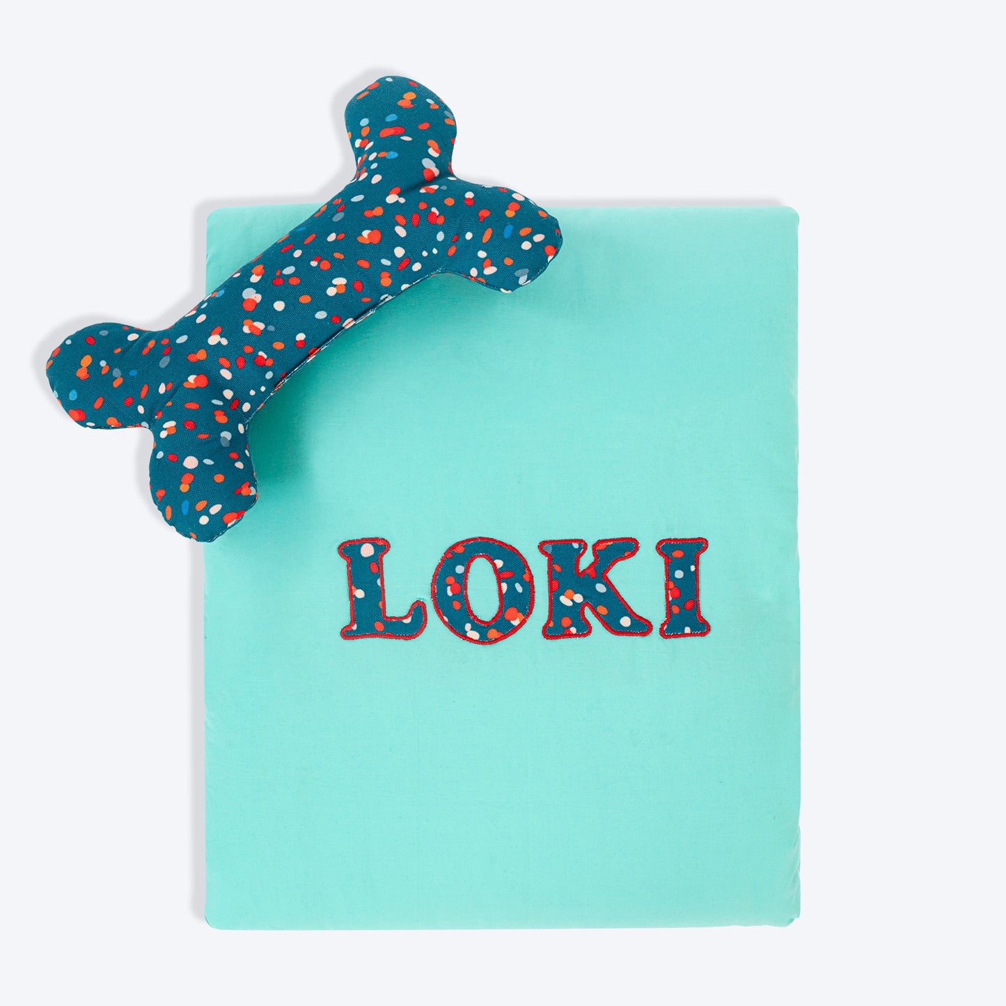 HUFT Personalised Sweet Dreams Blanket For Dog & Cat - Aqua