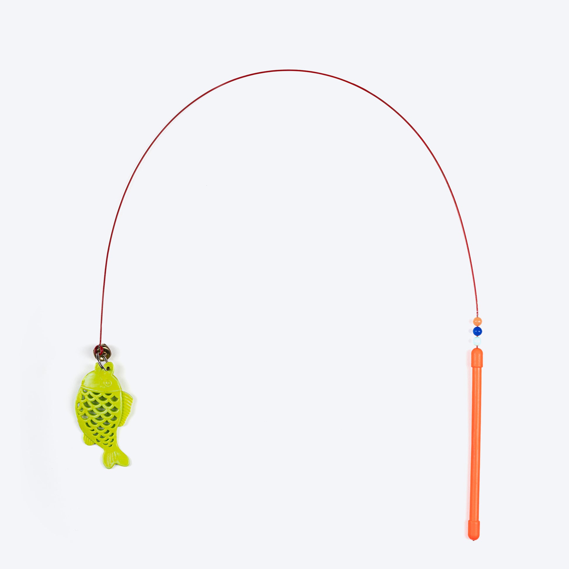 TLC Flippy Fish Wand Toy For Cat - Multicolor - Heads Up For Tails