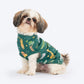 HUFT Forest Frolic Printed T-Shirt For Small Dog - Dark Green - Heads Up For Tails