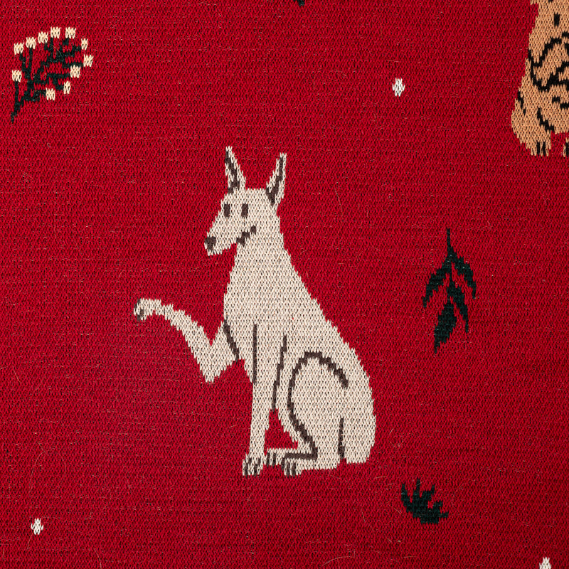 HUFT Bloom Buddies Blanket For Dog & Cat - Red - Heads Up For Tails