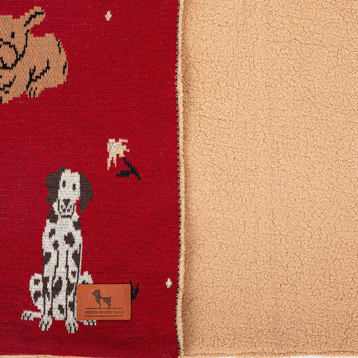 HUFT Bloom Buddies Blanket For Dog & Cat - Red - Heads Up For Tails