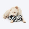 HUFT Zebra Zoom Plush Toy For Dog - Black & White - Heads Up For Tails