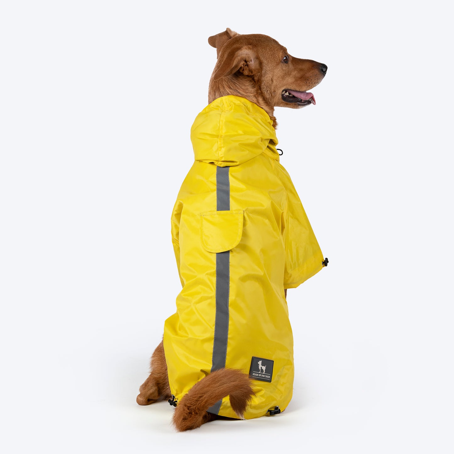 HUFT Magical Mist Raincoat With Harness Opening For Dog - Yellow