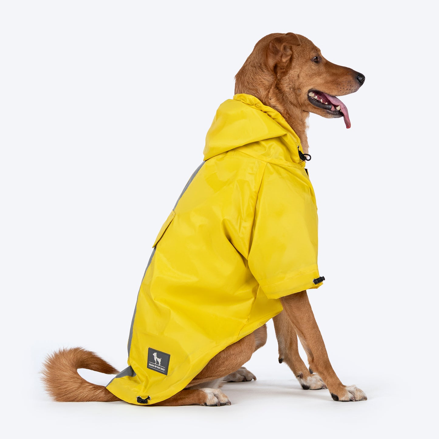 HUFT Magical Mist Raincoat With Harness Opening For Dog - Yellow