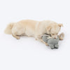 HUFT Sleepy Sloth Plush Toy for Dog - Grey - Heads Up For Tails