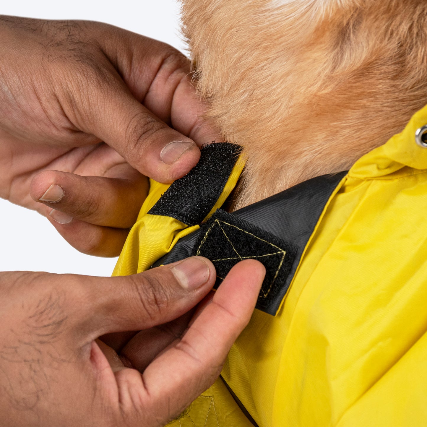 HUFT Magical Mist Raincoat With Harness Opening For Dog - Yellow
