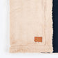 HUFT Furry Comfort Blanket For Dog & Cat - Beige & Navy