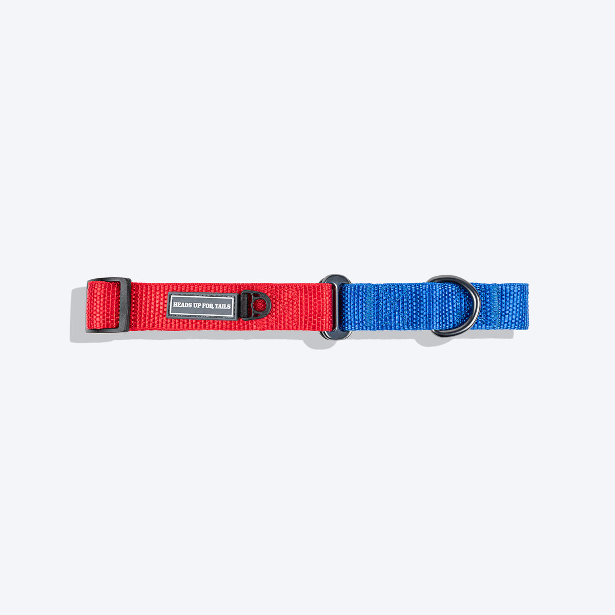 HUFT Martingale Collar For Dog - Crimson Red & Cobalt Blue - Heads Up For Tails