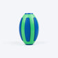 HUFT Rugby Chew Toy For Dog - Blue & Green - Heads Up For Tails