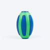 HUFT Rugby Chew Toy For Dog - Blue & Green - Heads Up For Tails