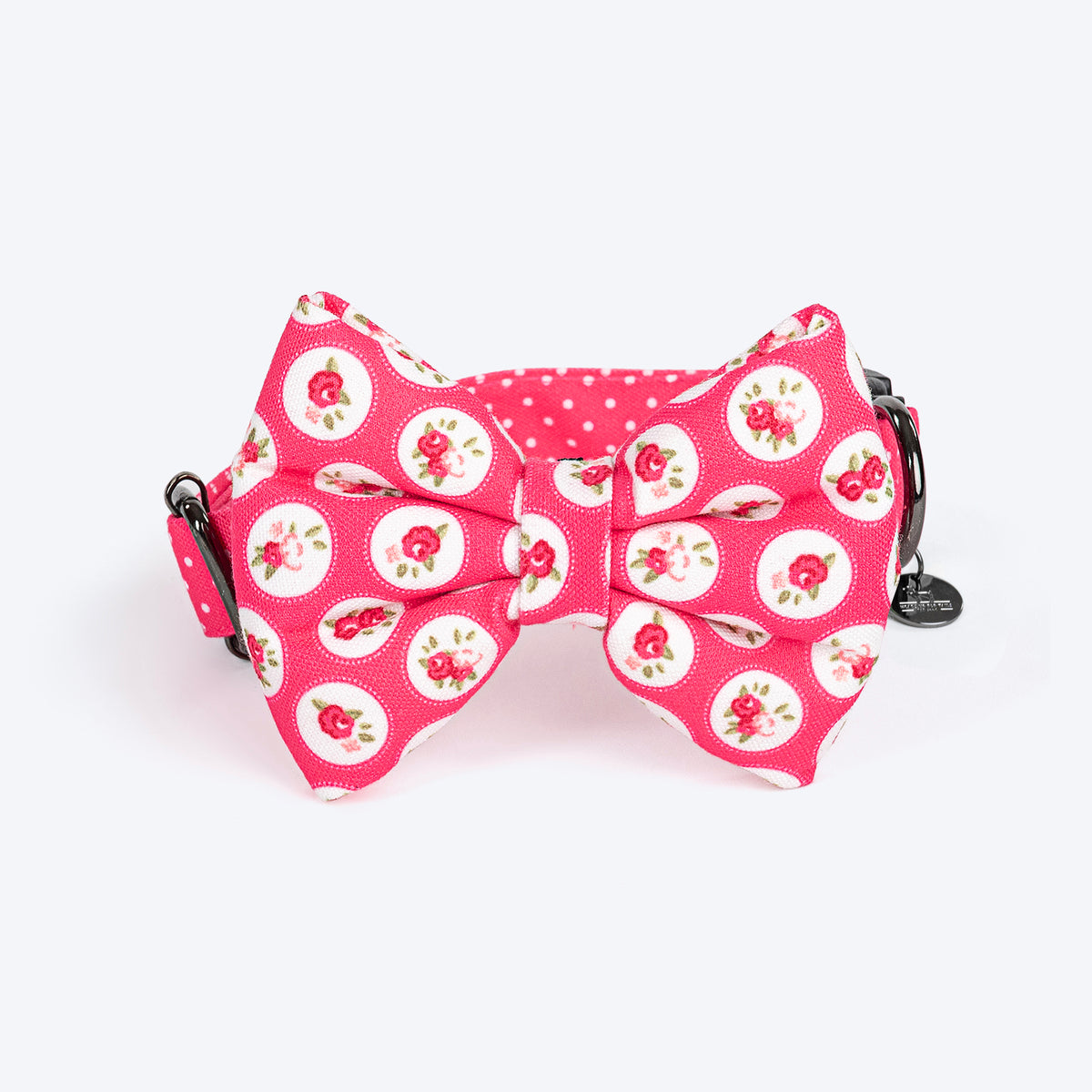 HUFT Rosy Dreams Collar For Dogs With Free Bow Tie - Pink - Heads Up For Tails