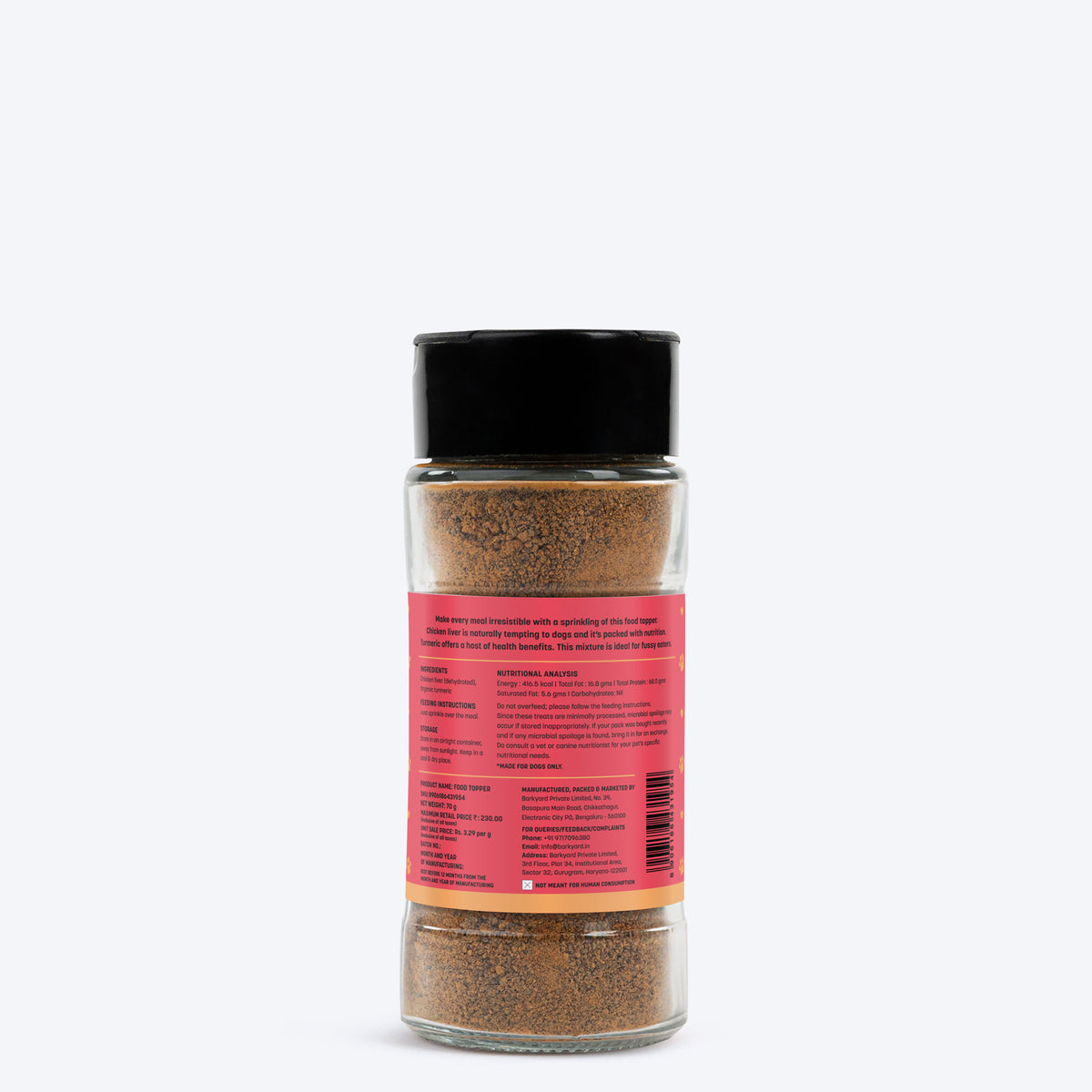 HUFT Food Topper Chicken Liver with Organic Turmeric For Dog - Heads Up For Tails