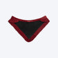 HUFT Personalised Pawfectly Frilled Luxe Velvet Bandana For Dog - Maroon