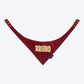 HUFT Personalised Snuggle Patch Luxe Velvet Bandana For Dog & Cat - Maroon