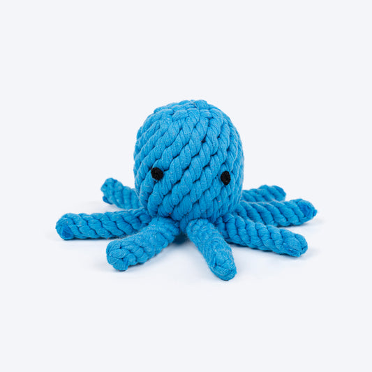 HUFT Tuggables Octopus Rope Toy For Dog - Blue