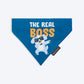 HUFT The Real Boss Bandana For Dog - Blue