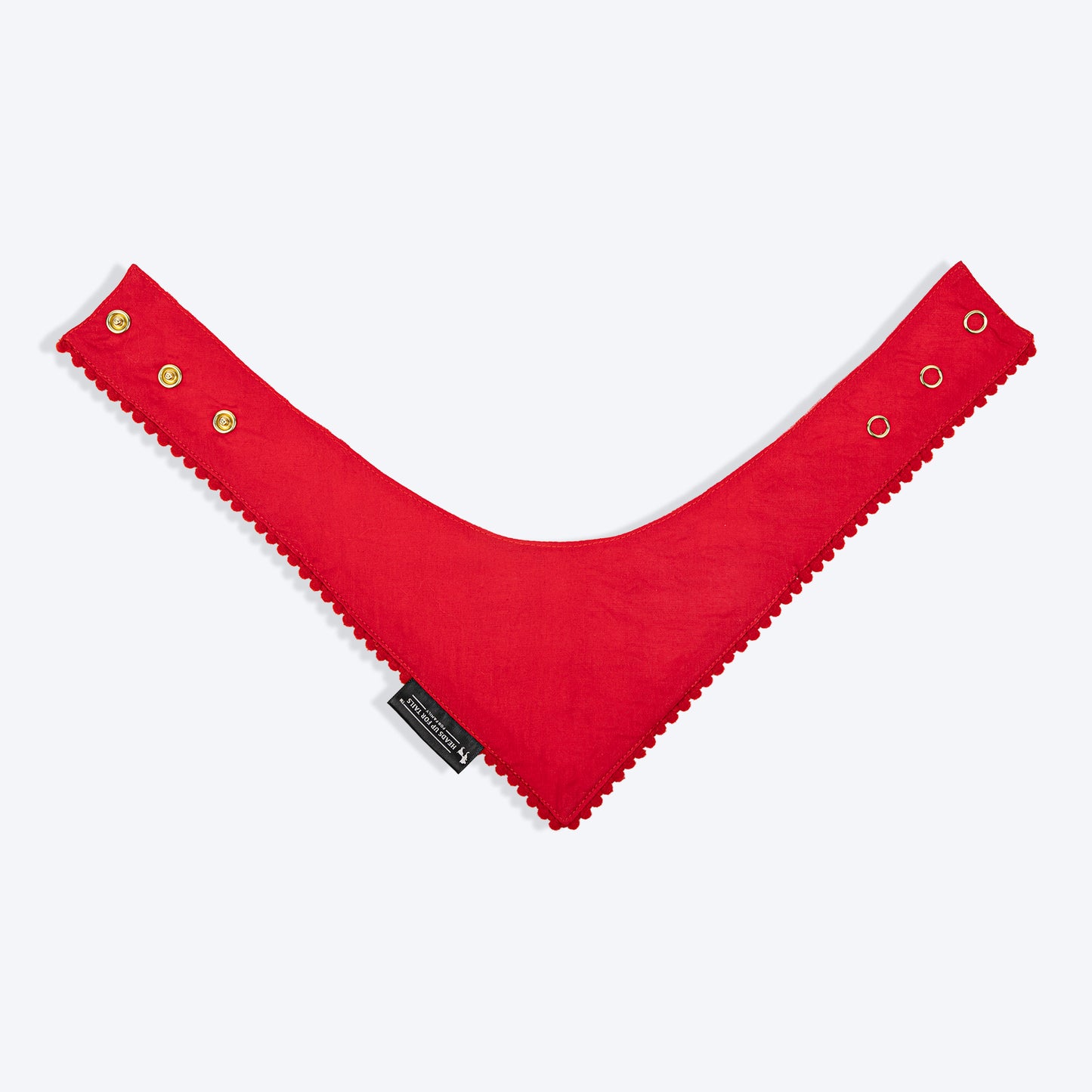 HUFT Jingle Hearts Scarf For Pets - Red & White