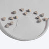 HUFT Anti Spill Bone Shape Food Mat For Dog & Cat - Light Grey