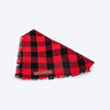 HUFT Holly Jolly Bandana For Dog - Red & Black - Heads Up For Tails