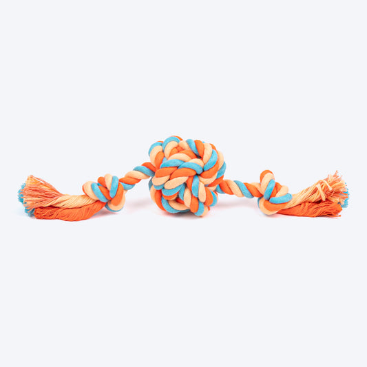 HUFT Tuggables Rope Toy For Dog - Orange & Pastel