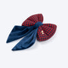 HUFT Jingle Joy Bow Tie For Dog - Red & Navy - Heads Up For Tails