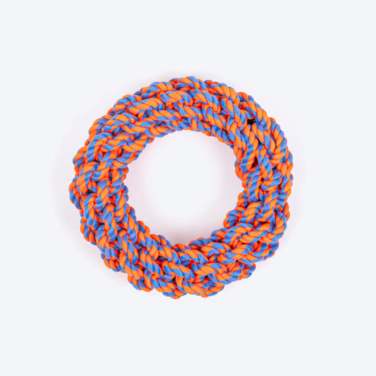 HUFT Tuggables Rope Toy For Dog - Orange & Purple