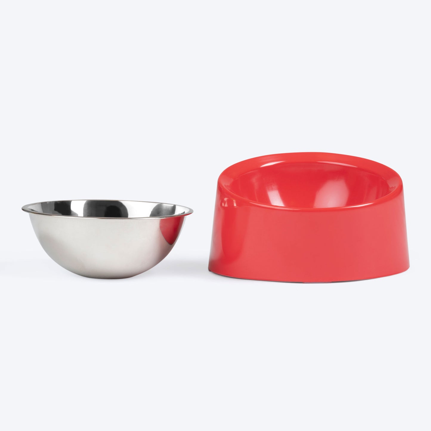 HUFT Slant Melamine Bowl For Pets (Coral) - Heads Up For Tails