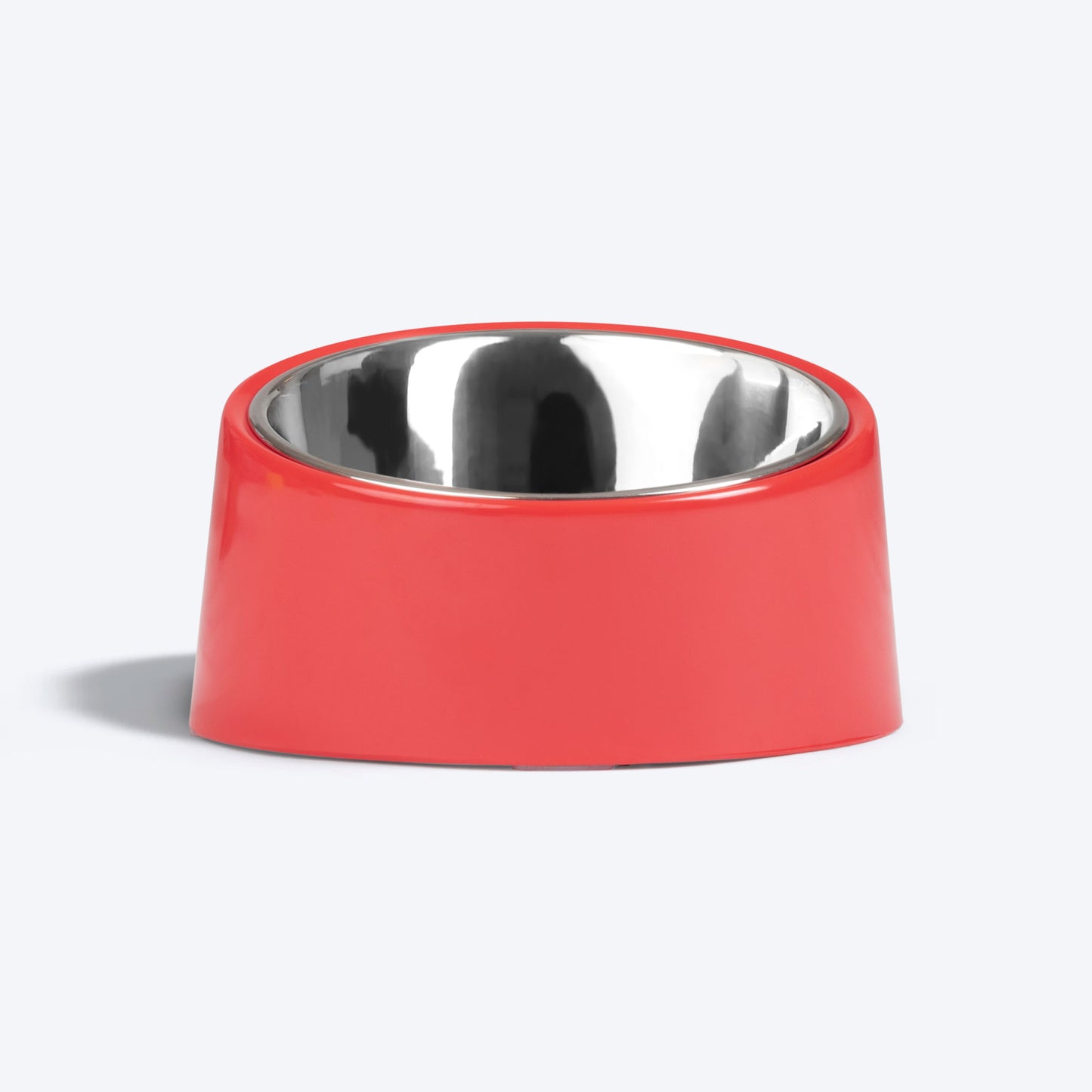 HUFT Slant Melamine Bowl For Pets (Coral) - Heads Up For Tails