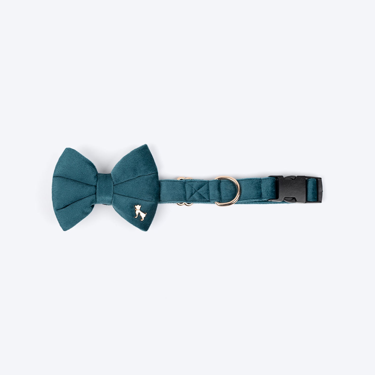 HUFT Regal Luxe Collar With Bow Tie For Dog - Green - Heads Up For Tails