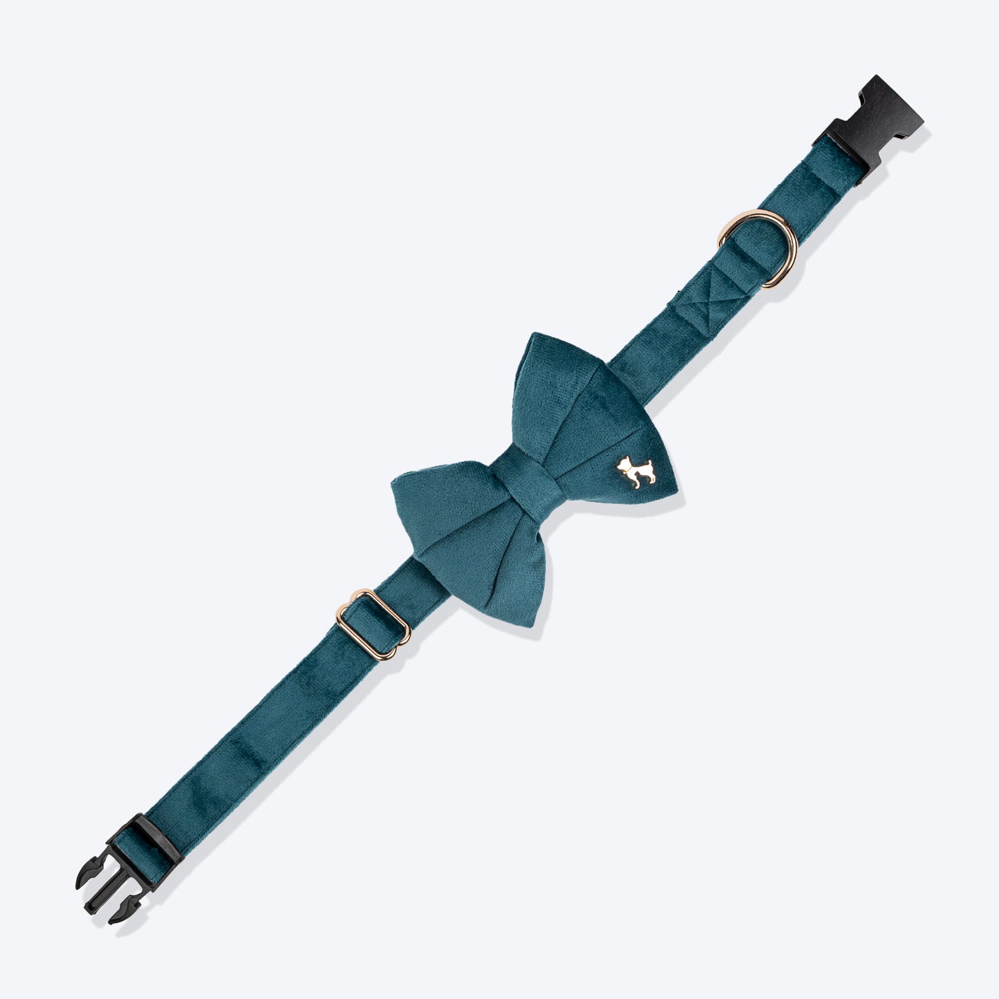 HUFT Regal Luxe Collar With Bow Tie For Dog - Green - Heads Up For Tails