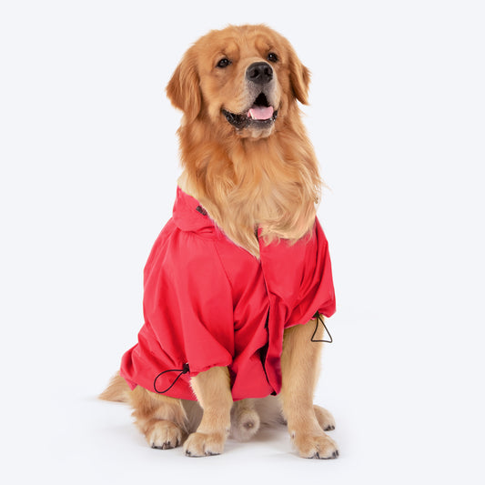 HUFT Magical Mist Dog Raincoat - Red - Heads Up For Tails