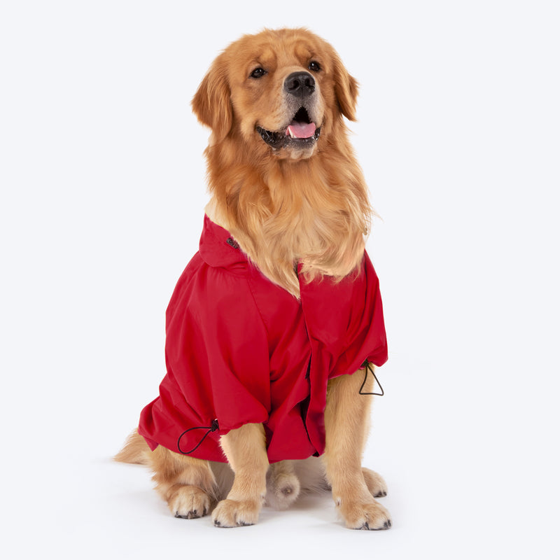 HUFT Magical Mist Dog Raincoat - Red - Heads Up For Tails