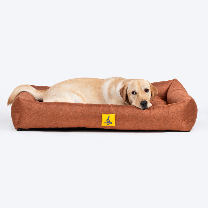 TLC Nesting Nook Bed For Dog - Rust - Heads Up For Tails