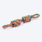 HUFT Tuggables Rope Toy For Dog - Orange & Blue