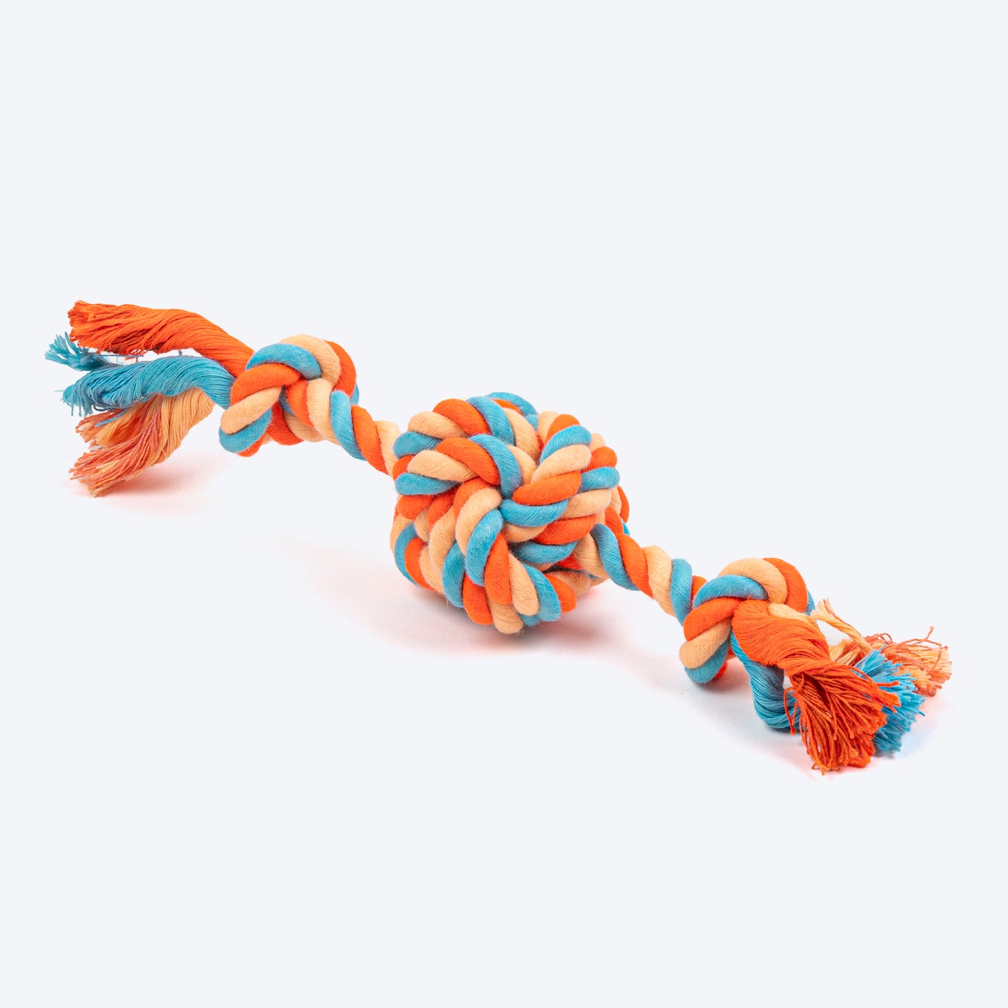 HUFT Tuggables Rope Toy For Dog - Orange & Pastel