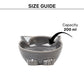 HUFT Mewmeal Ceramic Bowl For Cat - Dark Grey - Heads Up For Tails