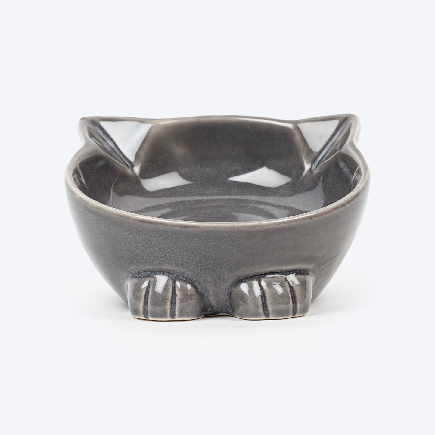 HUFT Mewmeal Ceramic Bowl For Cat - Dark Grey - Heads Up For Tails