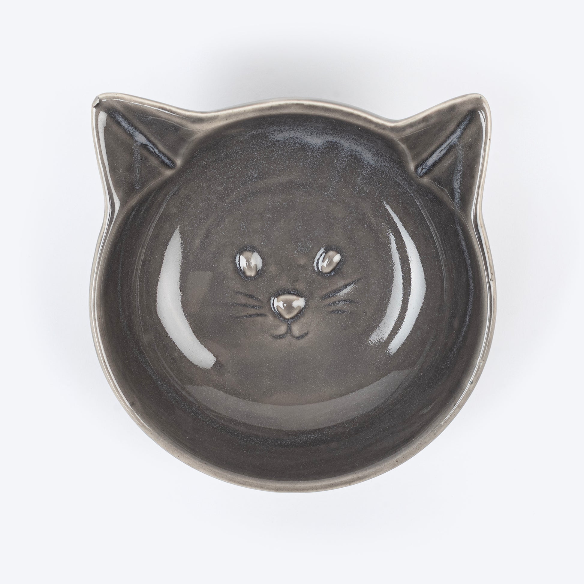 HUFT Mewmeal Ceramic Bowl For Cat - Dark Grey - Heads Up For Tails