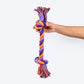 HUFT Tuggables Rope Toy For Dog - Orange & Mauve