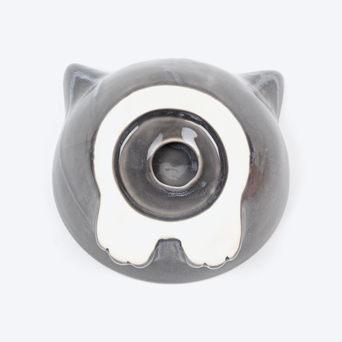 HUFT Mewmeal Ceramic Bowl For Cat - Dark Grey - Heads Up For Tails