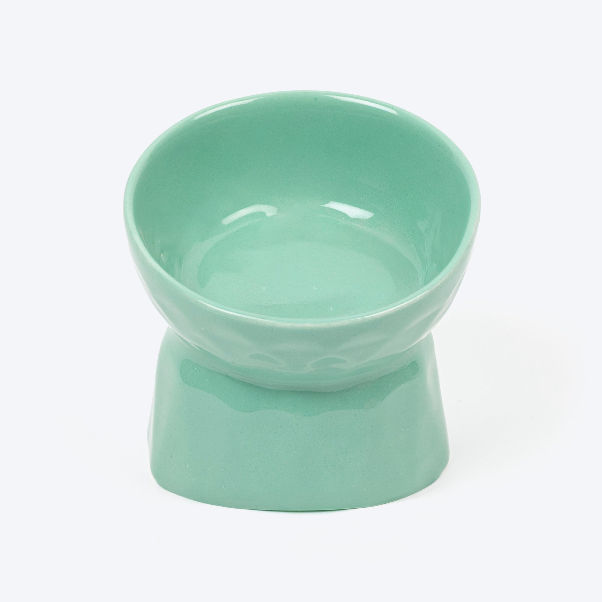 HUFT Furfeast Ceramic Bowl For Cat - Mint Green - Heads Up For Tails